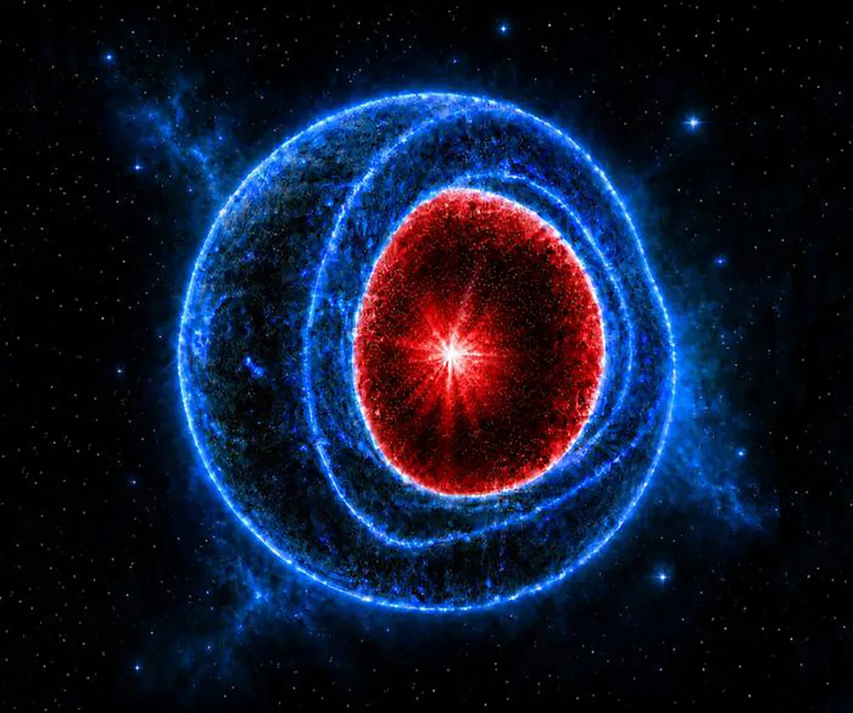 Artist's impression of a gravastar. Credit: Daniel Jampolski and Luciano Rezzolla, Goethe University Frankfurt
