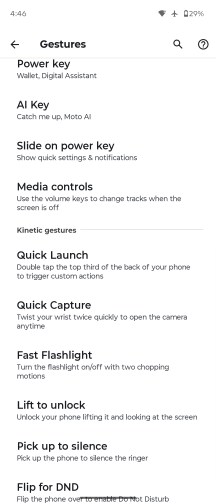 Gestures - Motorola Razr Fold review