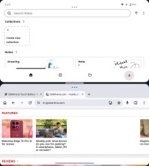 Multi-tasking on the foldable screen - Motorola Razr Fold review