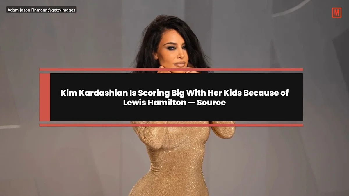 Kim Kardashian Is Scoring Big With Her Kids Because of Lewis Hamilton — Source