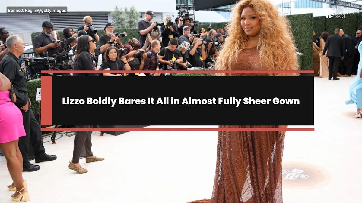 Lizzo Boldly Bares It All in Almost Fully Sheer Gown