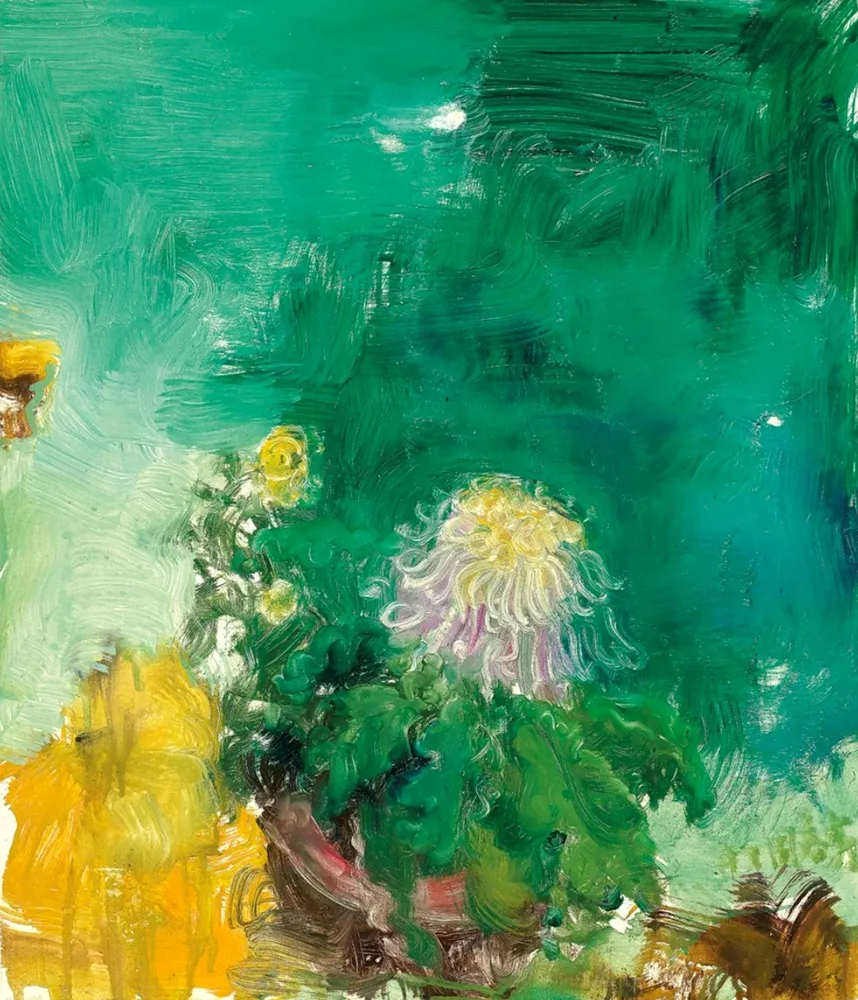 Zhou Chunya (b.1955), "Chrysanthemum," oil on canvas, 1997; photo: Christie's.