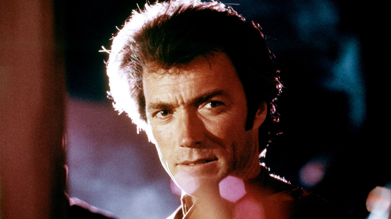 Clint Eastwood on the set of 'Dirty Harry'