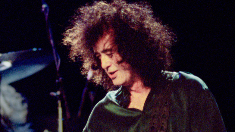 Jimmy Page onstage in the '90s