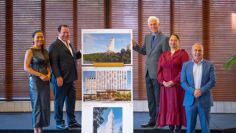 Kiwi high-rise developer Templeton Group presented its preliminary design for the Victoria Street Tower to Hamilton City Council on Thursday.
