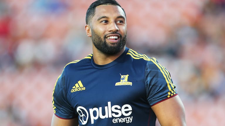 Lima Sopoaga, pictured while playing for the Highlanders in 2018.