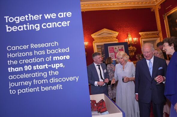 King Charles III And Queen Camilla Host 125th Anniversary Reception For Cancer Research King Charles III And Queen Camilla Host 125th Anniversary Reception For Cancer Research