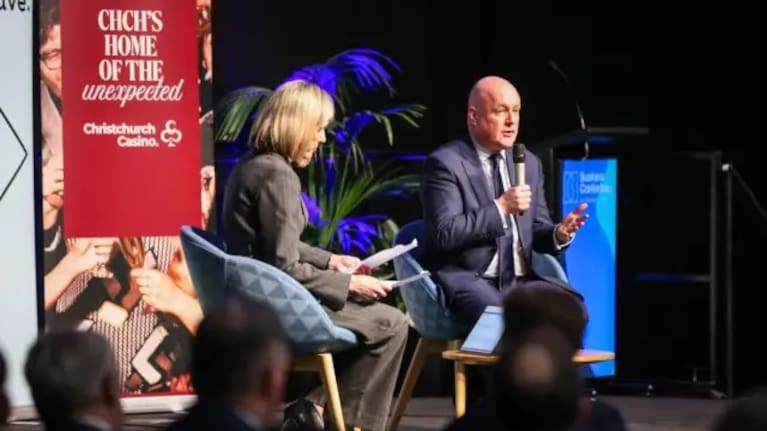 Luxon was in Christchurch on Thursday and took questions from business leaders following a Business Canterbury lunch.