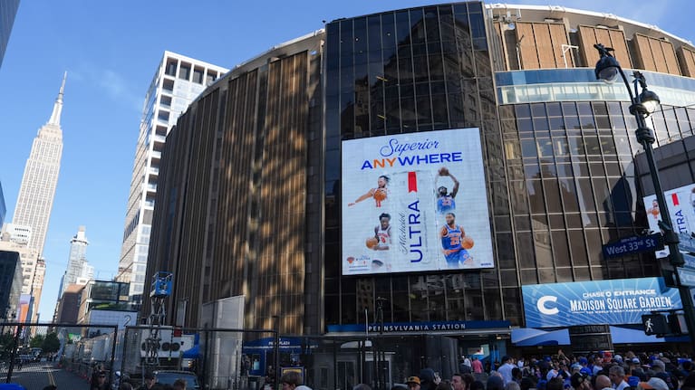 Madison Square Garden ahead of Game 3 of the NBA Finals, Monday, June 8, 2026, in New York.