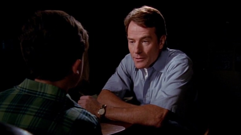 Bryan Cranston as Hal, talking to Malcolm in Malcolm in the Middle.