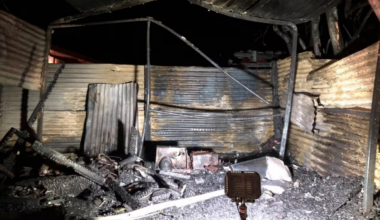 Woman assaulted by partner burnt down his 'man cave'
