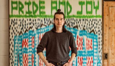 For London Gallery Weekend, Mark Corfield-Moore's new exhibition boldly mixes painting and textiles