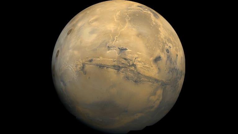 Mars, captured from the Voyager 1 probe.