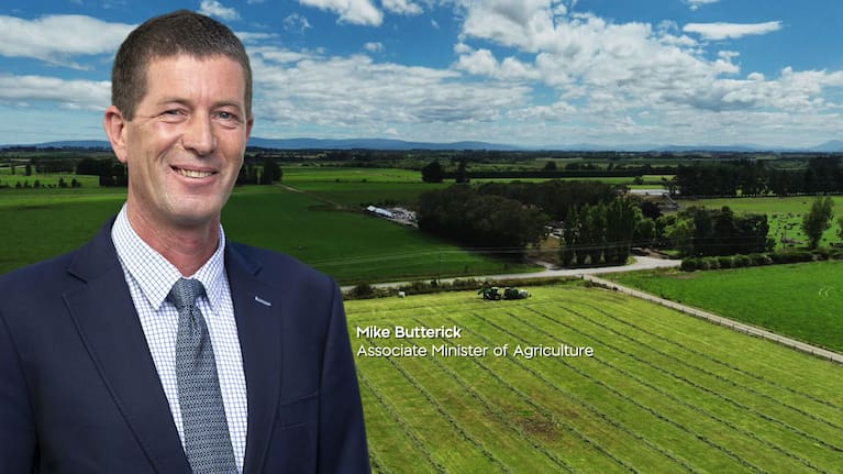 Associate Agriculture Minister Mike Butterick.