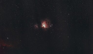 In 2025, astronomers discovered Eos, the closest dark molecular cloud ever found — a vast crescent of molecular hydrogen just 300 light-years from Earth. It is so enormous on the sky that, if human eyes could see its ultraviolet glow, it would stretch about 40 times the width of the full Moon.