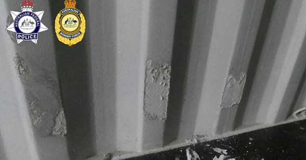 More than $224m of meth painted on container walls seized in Sydney