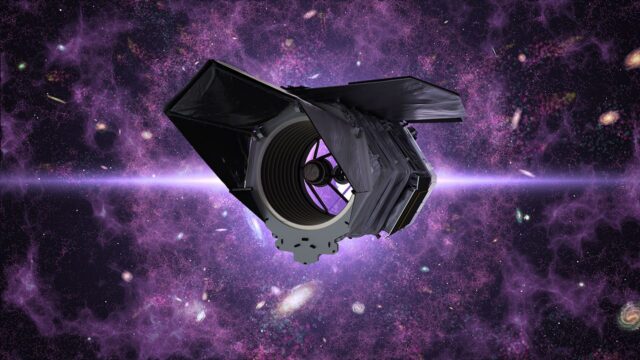 nasa-roman-space-telescope-launch-date-august-30 Roman Space Telescope launch date mission illustration from NASA showing the Nancy Grace Roman observatory in space.