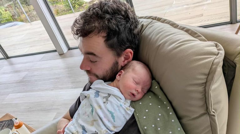Nathan Warnecke with Axel.