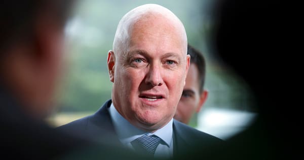 Full video: PM Luxon speaks to media from Auckland