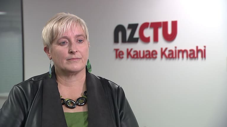 New Zealand Council of Trade Unions president Sandra Grey.