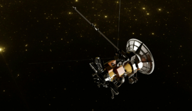 Bolted to Pioneer 10 is a plaque showing two humans and a cosmic map back to Earth, while the spacecraft itself is now a silent ghost ship drifting toward Aldebaran, a star it will not pass for another two million years.