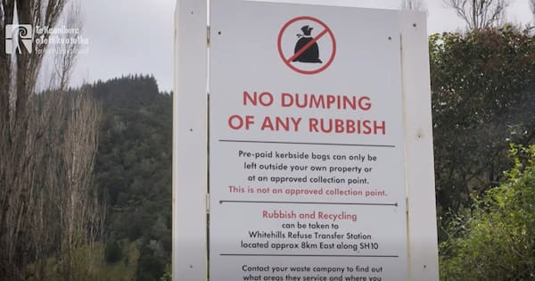 Dumpers heap rubbish under 'No Dumping' sign in Far North