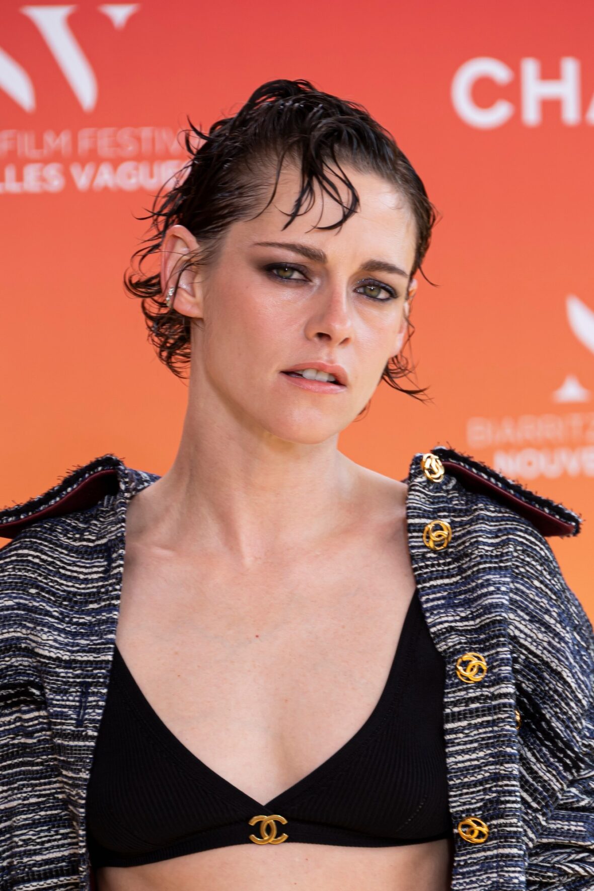 Kristen Stewart attends the closing ceremony of the 4th Nouvelles Vagues International Biarritz Film Festival in Biarritz, France.