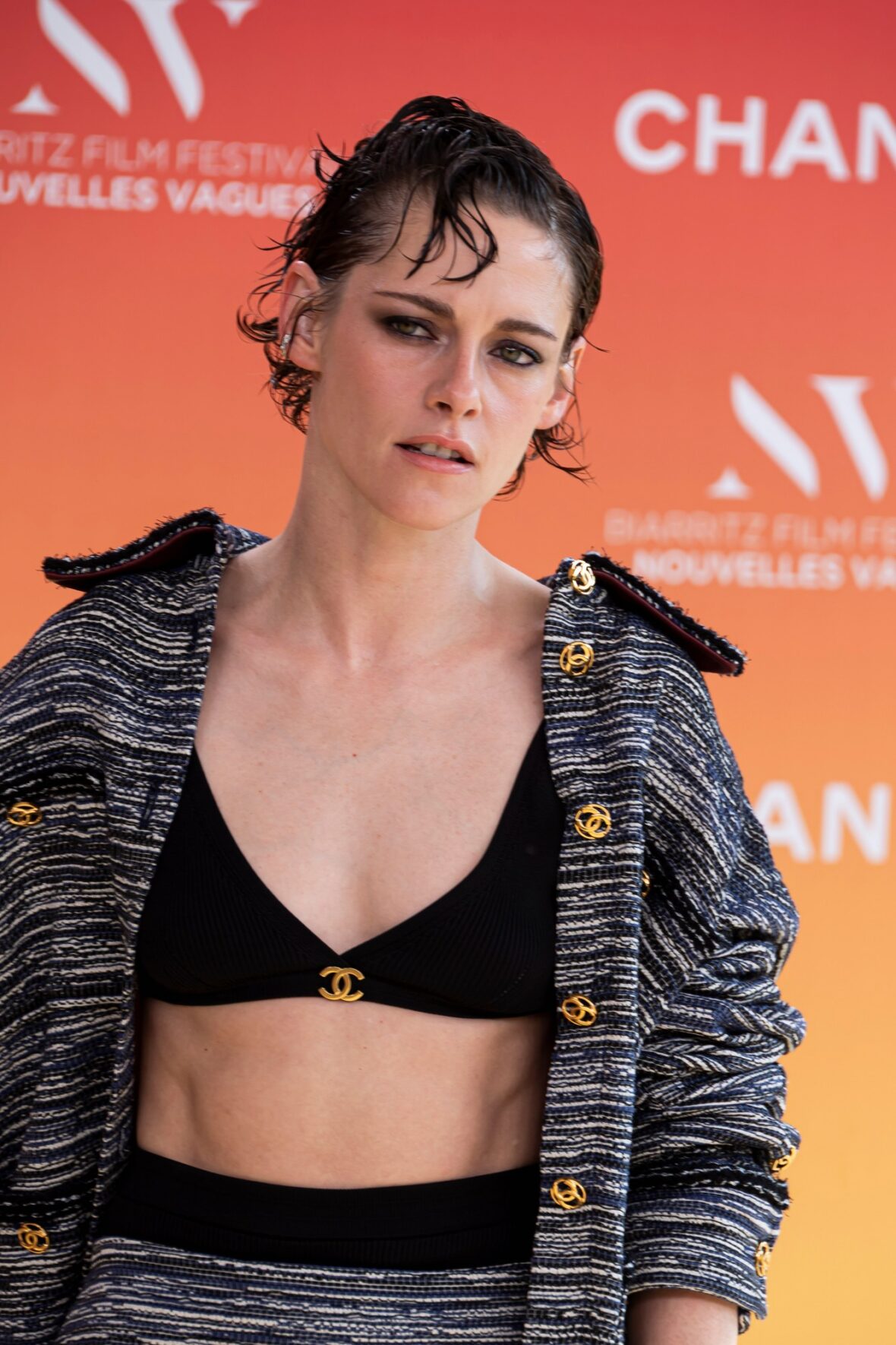 Kristen Stewart attends the closing ceremony of the 4th Nouvelles Vagues International Biarritz Film Festival in Biarritz, France.