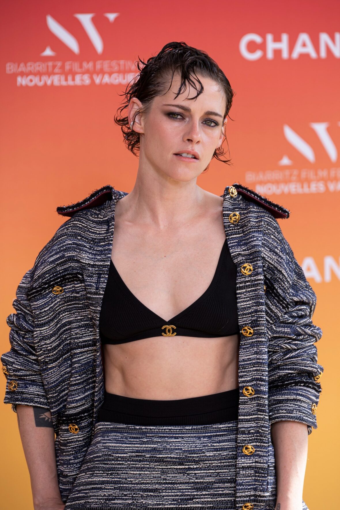 Kristen Stewart attends the closing ceremony of the 4th Nouvelles Vagues International Biarritz Film Festival in Biarritz, France.