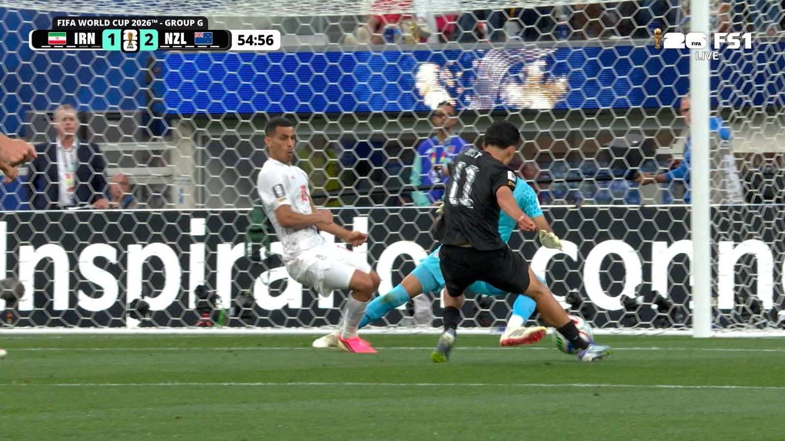 New Zealand’s Elijah Just scores his second goal to take lead vs Iran | 2026 FIFA World Cup™