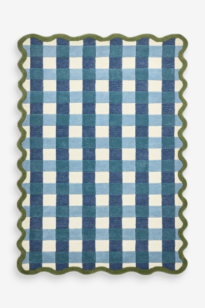 Next x Lia Gold Gingham Rug