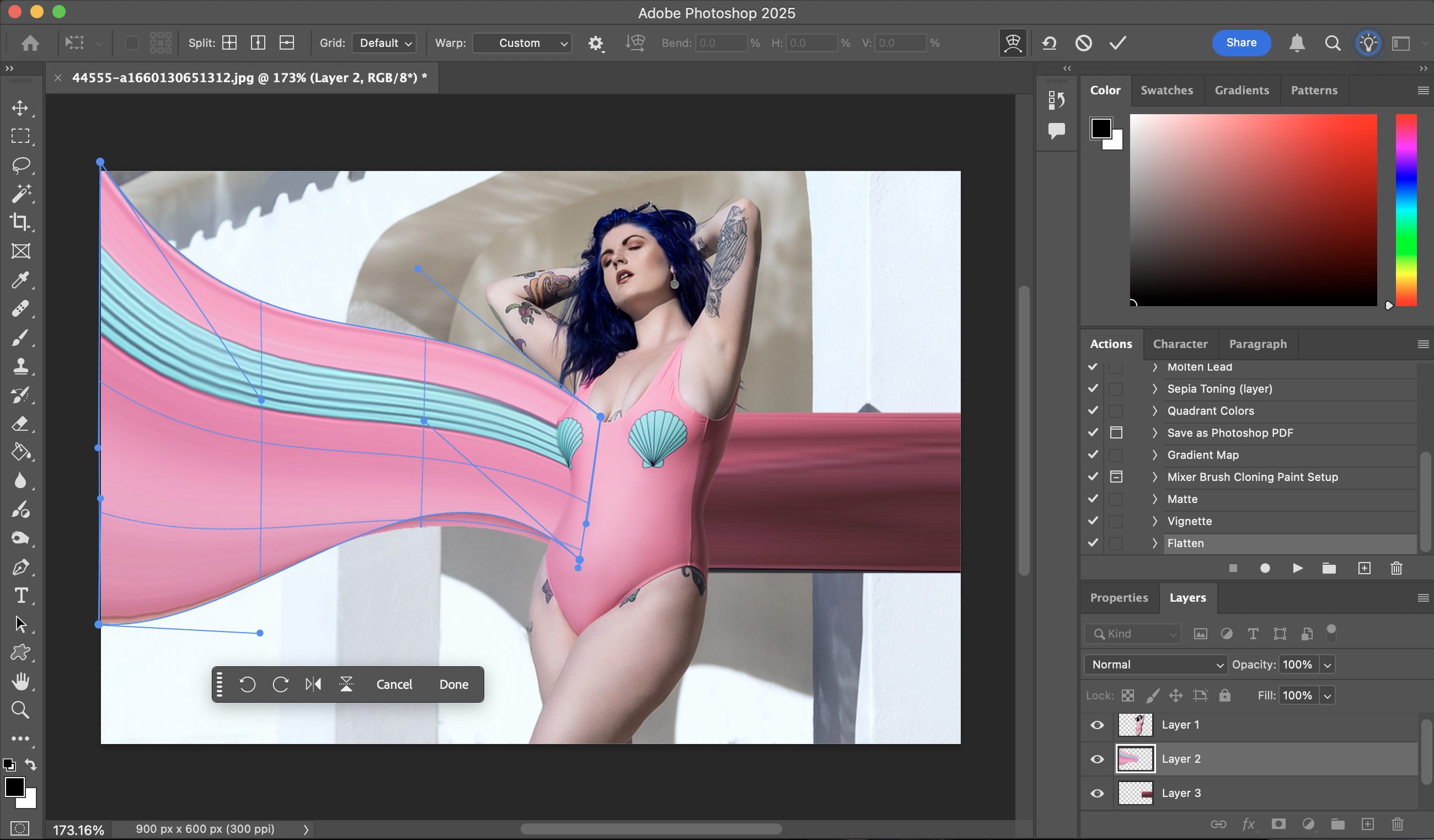 Pixel stretch tutorial step 5