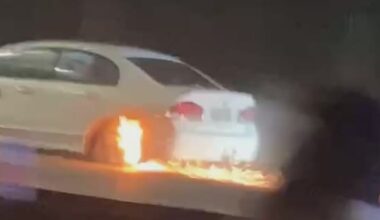Flames shoot from car as driver tries to evade Hawke's Bay police