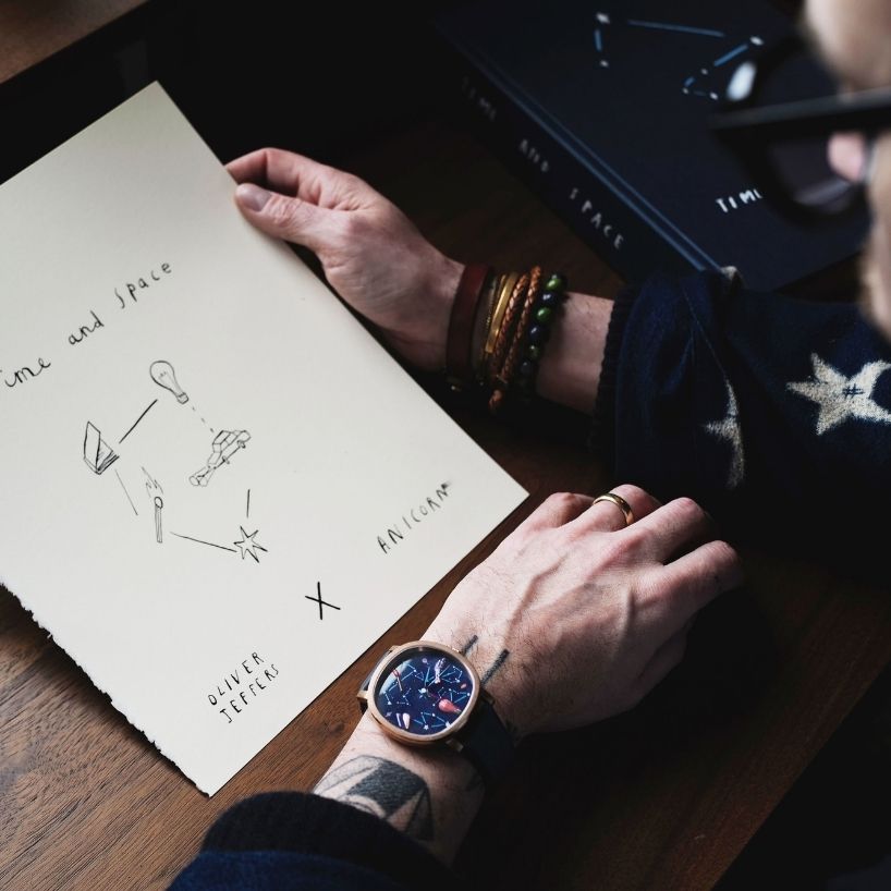oliver jeffers x anicorn time and space watch 9