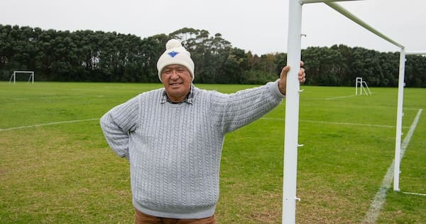 Football goalposts installed on contested Māori Reserve land