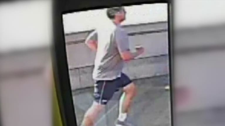 Police released images of a man wearing a grey T-shirt, dark shorts and grey trainers, following the incident.
