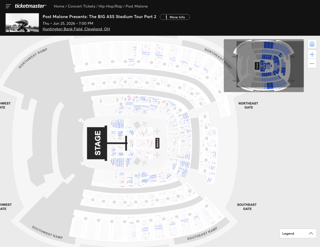 Post Malone Ticket Sales Cleveland