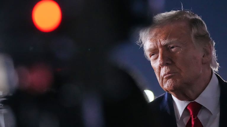 President Donald Trump talks with reporters before boarding Air Force One at John F. Kennedy International Airport in New York, early Tuesday, June 9, 2026.
