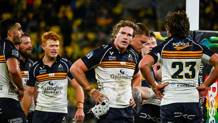 Rory Scott of the ACT Brumbies dejected.