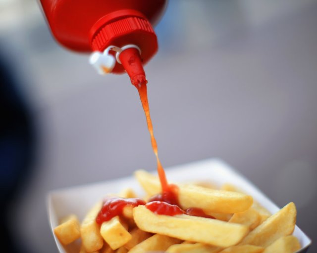Squirts of ketchup up the sugar in his diet (Richard Heathcote/Getty Images)