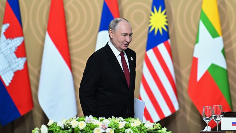 Russian President Vladimir Putin attends the Russia-ASEAN summit in Kazan, Russia.
