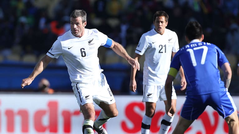 Ryan Nelsen in action for New Zealand at the 2010 World Cup
