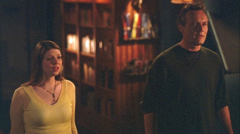 Tara and Giles in Buffy the Vampire Slayer