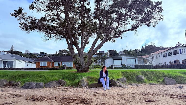 Shara-Lee Porter wants to put a park bench at Arkles Bay, under what has become known as Tyler’s tree. 