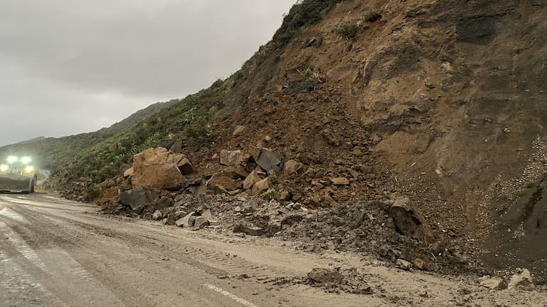 State Highway 6/Coast Road, between Rapahoe and Nine Mile in the Grey District, has opened to a single lane under stop/go traffic management after a slip forced the full road closure earlier this morning.