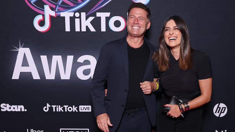 Stefanovic pictured in November 2025 with his then co-host of Today, Sarah Abo.
