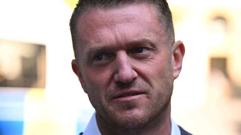 British anti-Islam figure Tommy Robinson.
