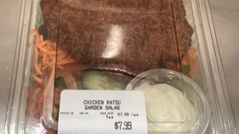 The chicken katsu garden salad has also been recalled at Pak'nSave Rangiora.