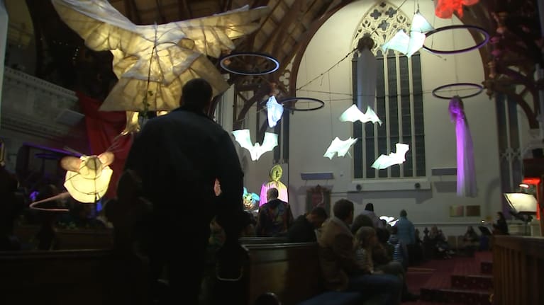 The event was now held in the grounds of the 153-year-old First Church.