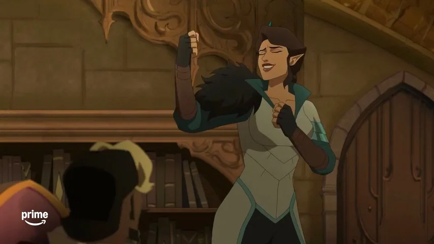the legend of vox machina season four exclusive finale clip vex giving a pep talk